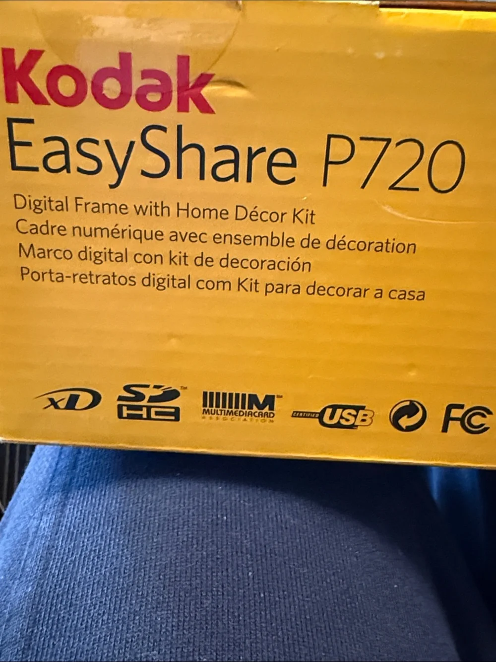 Kodak EasyShare P720 Digital Photo Frame w/Home Decor Kit Y2K Retro- Non WiFi